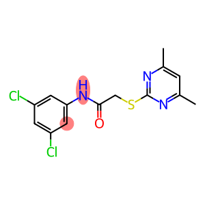 N-(3,5-DICHLOROPHENYL)-2-(4,6-DIMETHYLPYRIMIDIN-2-YLTHIO)ETHANAMIDE