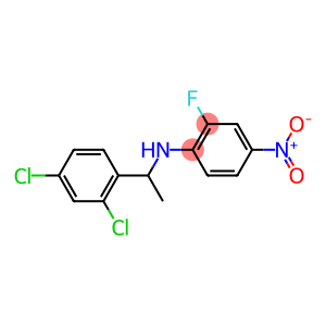 N-[1-(2,4-dichlorophenyl)ethyl]-2-fluoro-4-nitroaniline