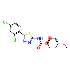 N-[5-(2,4-dichlorophenyl)-1,3,4-thiadiazol-2-yl]-4-methoxybenzamide