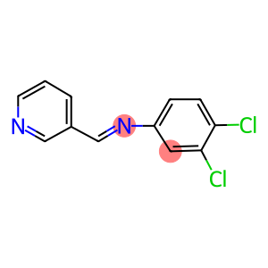 N-(3,4-dichlorophenyl)-N-(3-pyridinylmethylene)amine