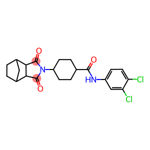 N-(3,4-dichlorophenyl)-4-(3,5-dioxo-4-azatricyclo[5.2.1.0~2,6~]dec-4-yl)cyclohexanecarboxamide