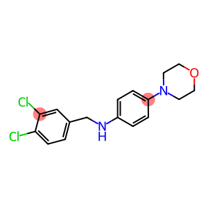 N-(3,4-dichlorobenzyl)-N-[4-(4-morpholinyl)phenyl]amine