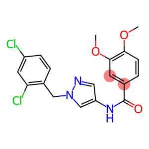 N-[1-(2,4-dichlorobenzyl)-1H-pyrazol-4-yl]-3,4-dimethoxybenzamide