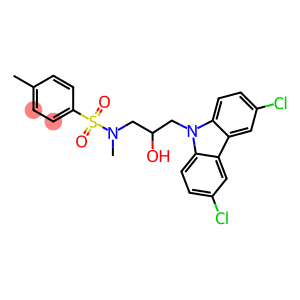 N-[3-(3,6-dichloro-9H-carbazol-9-yl)-2-hydroxypropyl]-N,4-dimethylbenzenesulfonamide