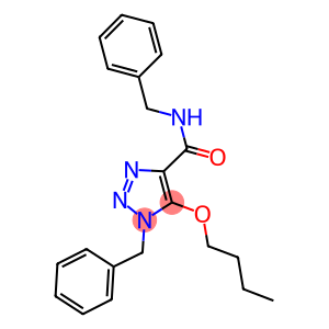 N,1-DIBENZYL-5-BUTOXY-1H-1,2,3-TRIAZOLE-4-CARBOXAMIDE