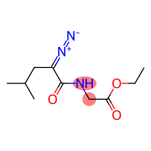 N-(2-DIAZO-4-METHYLVALERYL)-GLYCINEETHYLESTER