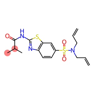 N-{6-[(diallylamino)sulfonyl]-1,3-benzothiazol-2-yl}-2-methylpropanamide