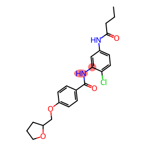 N-[5-(butyrylamino)-2-chlorophenyl]-4-(tetrahydro-2-furanylmethoxy)benzamide