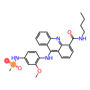 N-[4-[(4-Butylcarbamoyl-9-acridinyl)amino]-3-methoxyphenyl]methanesulfonamide