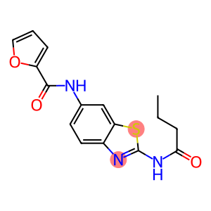 N-[2-(butyrylamino)-1,3-benzothiazol-6-yl]-2-furamide