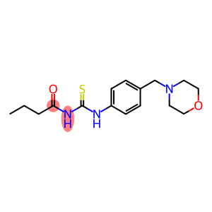N-butyryl-N'-[4-(4-morpholinylmethyl)phenyl]thiourea