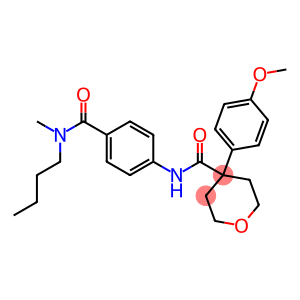 N-(4-{[butyl(methyl)amino]carbonyl}phenyl)-4-(4-methoxyphenyl)tetrahydro-2H-pyran-4-carboxamide