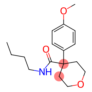 N-butyl-4-(4-methoxyphenyl)tetrahydro-2H-pyran-4-carboxamide