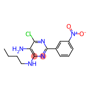 N4-BUTYL-6-CHLORO-2-(3-NITROPHENYL)PYRIMIDINE-4,5-DIAMINE