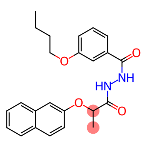 N'-(3-butoxybenzoyl)-2-(2-naphthyloxy)propanohydrazide