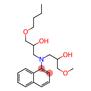 N-(3-Butoxy-2-hydroxypropyl)-N-(2-hydroxy-3-methoxypropyl)-1-naphtylamine