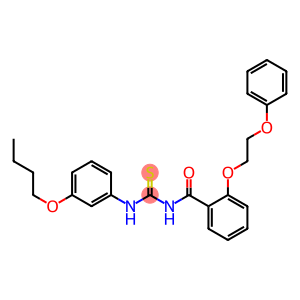 N-(3-butoxyphenyl)-N'-[2-(2-phenoxyethoxy)benzoyl]thiourea