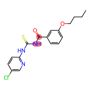 N-(3-butoxybenzoyl)-N'-(5-chloro-2-pyridinyl)thiourea