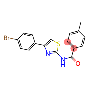 N-[4-(4-bromophenyl)-1,3-thiazol-2-yl]-4-methylbenzamide