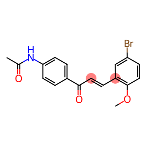 N-{4-[3-(5-bromo-2-methoxyphenyl)acryloyl]phenyl}acetamide