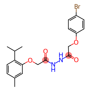 N'-[(4-bromophenoxy)acetyl]-2-(2-isopropyl-5-methylphenoxy)acetohydrazide