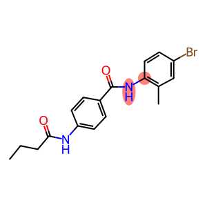 N-(4-bromo-2-methylphenyl)-4-(butyrylamino)benzamide