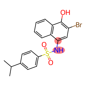 N-(3-bromo-4-hydroxy-1-naphthyl)-4-isopropylbenzenesulfonamide