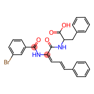 N-{2-[(3-bromobenzoyl)amino]-5-phenyl-2,4-pentadienoyl}phenylalanine