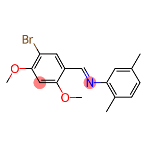 N-(5-bromo-2,4-dimethoxybenzylidene)-N-(2,5-dimethylphenyl)amine