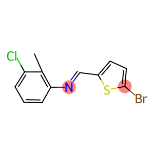 N-[(5-bromo-2-thienyl)methylene]-N-(3-chloro-2-methylphenyl)amine