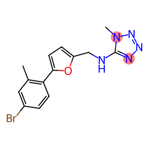 N-{[5-(4-bromo-2-methylphenyl)-2-furyl]methyl}-N-(1-methyl-1H-tetraazol-5-yl)amine