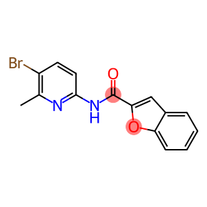 N-(5-bromo-6-methyl-2-pyridinyl)-1-benzofuran-2-carboxamide