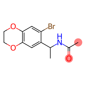 N-[1-(7-bromo-2,3-dihydro-1,4-benzodioxin-6-yl)ethyl]acetamide