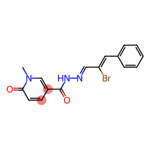 N'-(2-bromo-3-phenyl-2-propenylidene)-1-methyl-6-oxo-1,6-dihydro-3-pyridinecarbohydrazide