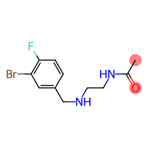 N-(2-{[(3-bromo-4-fluorophenyl)methyl]amino}ethyl)acetamide