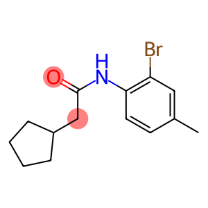 N-(2-bromo-4-methylphenyl)-2-cyclopentylacetamide