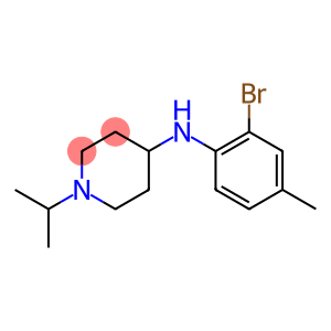 N-(2-bromo-4-methylphenyl)-1-(propan-2-yl)piperidin-4-amine