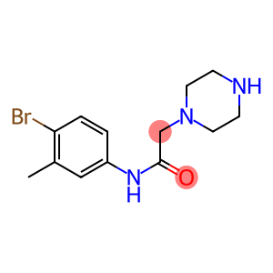 N-(4-bromo-3-methylphenyl)-2-(piperazin-1-yl)acetamide