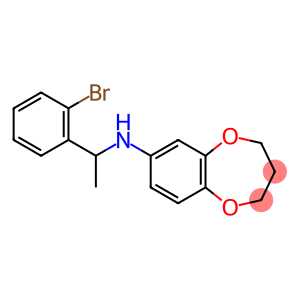 N-[1-(2-bromophenyl)ethyl]-3,4-dihydro-2H-1,5-benzodioxepin-7-amine