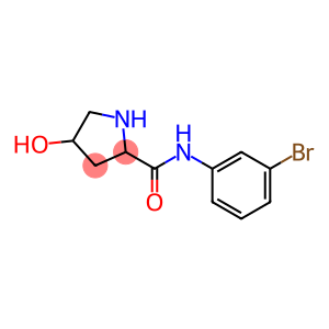 N-(3-bromophenyl)-4-hydroxypyrrolidine-2-carboxamide