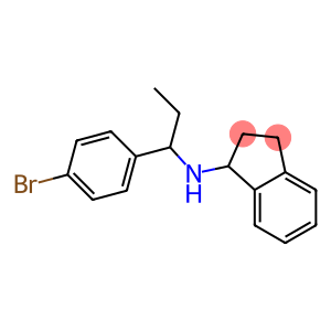 N-[1-(4-bromophenyl)propyl]-2,3-dihydro-1H-inden-1-amine