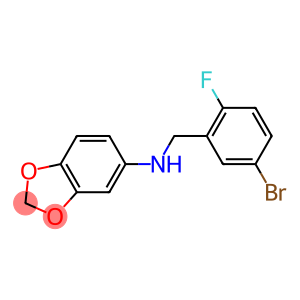 N-[(5-bromo-2-fluorophenyl)methyl]-2H-1,3-benzodioxol-5-amine