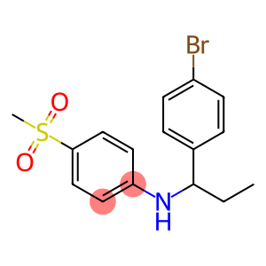 N-[1-(4-bromophenyl)propyl]-4-methanesulfonylaniline