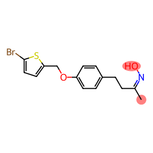 N-(4-{4-[(5-bromothiophen-2-yl)methoxy]phenyl}butan-2-ylidene)hydroxylamine