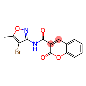 N3-(4-bromo-5-methylisoxazol-3-yl)-2-oxo-2H-chromene-3-carboxamide