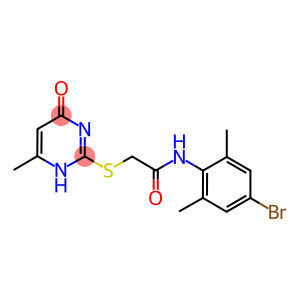 N-(4-BROMO-2,6-DIMETHYLPHENYL)-2-[(6-METHYL-4-OXO-1,4-DIHYDROPYRIMIDIN-2-YL)THIO]ACETAMIDE
