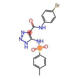 N-(4-BROMOPHENYL)-5-{[(4-METHYLPHENYL)SULFONYL]AMINO}-1H-1,2,3-TRIAZOLE-4-CARBOXAMIDE