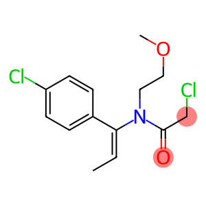 N-[1-(4-Chlorophenyl)-1-propenyl]-N-[2-methoxyethyl]-2-chloroacetamide