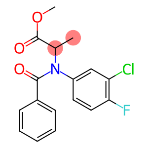 2-[N-(3-Chloro-4-fluorophenyl)benzoylamino]propionic acid methyl ester