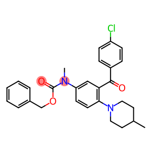 N-[3-(4-Chlorobenzoyl)-4-(4-methyl-1-piperidinyl)phenyl]-N-methylcarbamic acid benzyl ester